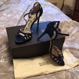 NWT size 7 Navy Badgley Mischka shoes